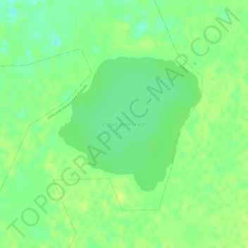 Mappa topografica озеро Источное, altitudine, rilievo