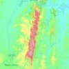 Mappa topografica Parque Estadual das Sete Passagens, altitudine, rilievo