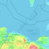 Mappa topografica Kieler Bucht, altitudine, rilievo