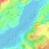 Mappa topografica Malchiner See, altitudine, rilievo