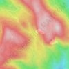 Mappa topografica Rockslide Lake, altitudine, rilievo