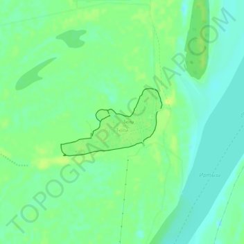 Mappa topografica Тюли, altitudine, rilievo