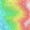 Mappa topografica Val Dagua, altitudine, rilievo