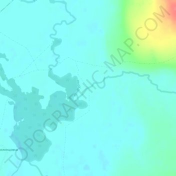 Mappa topografica Кандабулак, altitudine, rilievo