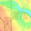 Mappa topografica Crown Land, altitudine, rilievo