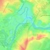 Mappa topografica McKinney Falls State Park, altitudine, rilievo