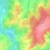 Mappa topografica Les Mélèzes, altitudine, rilievo