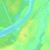 Mappa topografica Бережки, altitudine, rilievo