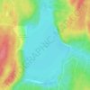 Mappa topografica Punchaw Lake, altitudine, rilievo