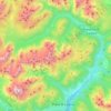 Mappa topografica Gruppo delle Marmarole, altitudine, rilievo