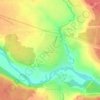 Mappa topografica Новоисетское, altitudine, rilievo