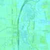 Mappa topografica Jordan River OHV/ Modelport State Park, altitudine, rilievo