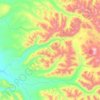 Mappa topografica Квахона, altitudine, rilievo