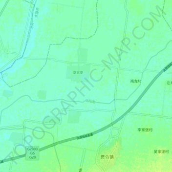 Mappa topografica 乌马河, altitudine, rilievo