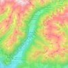 Mappa topografica Valle di Anterselva, altitudine, rilievo