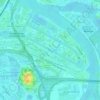 Mappa topografica Müggenburger Kanal, altitudine, rilievo