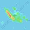 Mappa topografica Vergada, altitudine, rilievo