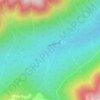 Mappa topografica Eve River, altitudine, rilievo