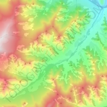 Mappa topografica Улита, altitudine, rilievo