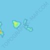 Mappa topografica Isla del Rey, altitudine, rilievo