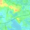 Mappa topografica Cranberry Lake, altitudine, rilievo