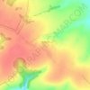 Mappa topografica Водяное, altitudine, rilievo