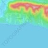 Mappa topografica Пляж санатория ФССП России "Зеленая долина", altitudine, rilievo