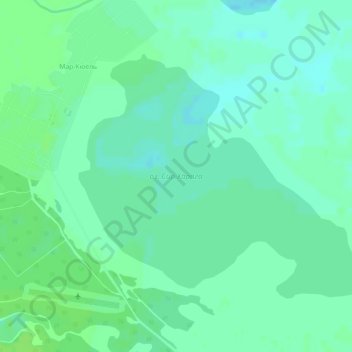 Mappa topografica оз. Сир Харага, altitudine, rilievo