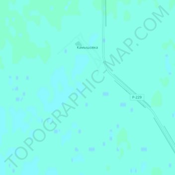 Mappa topografica Камышовка, altitudine, rilievo