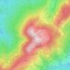 Mappa topografica Wertacher Hörnle, altitudine, rilievo