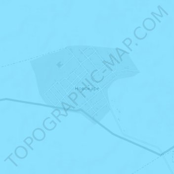 Mappa topografica Новокаре, altitudine, rilievo