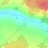 Mappa topografica Чащина, altitudine, rilievo