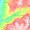 Mappa topografica Río Fonce, altitudine, rilievo