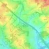 Mappa topografica The Osiers, altitudine, rilievo