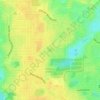 Mappa topografica Shelby Lake, altitudine, rilievo