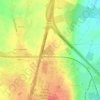 Mappa topografica Fort de Liers, altitudine, rilievo