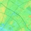 Mappa topografica Anton-Saefkow-Park, altitudine, rilievo