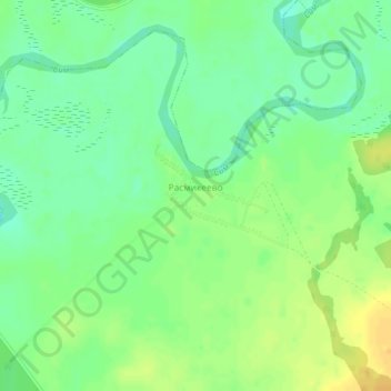 Mappa topografica Расмикеево, altitudine, rilievo
