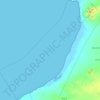 Mappa topografica Pastos Marinos Sawairu, altitudine, rilievo