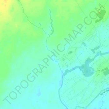 Mappa topografica Пашиха, altitudine, rilievo