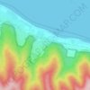 Mappa topografica Солнечная Поляна, altitudine, rilievo