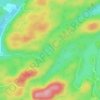 Mappa topografica Petit lac Halfmoon, altitudine, rilievo