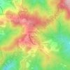 Mappa topografica Botro di Frassinetta, altitudine, rilievo