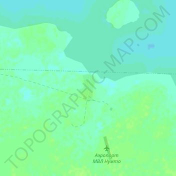 Mappa topografica Нумто, altitudine, rilievo