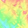 Mappa topografica Angels, altitudine, rilievo