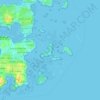 Mappa topografica Île Lavrec, altitudine, rilievo