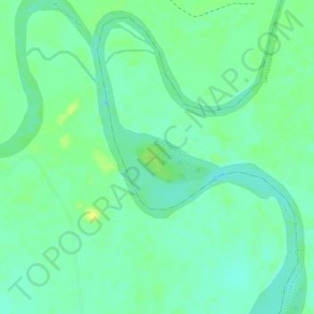 Mappa topografica Cravo Sur, altitudine, rilievo