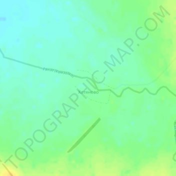 Mappa topografica Хотяново, altitudine, rilievo