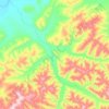 Mappa topografica Нелькан, altitudine, rilievo