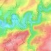 Mappa topografica L'Ourthe orientale, altitudine, rilievo